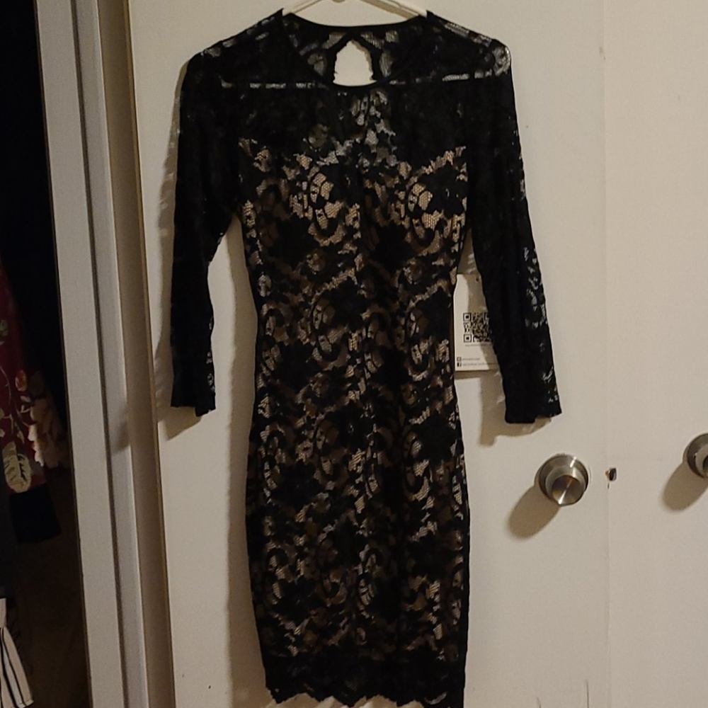 Lace Open Back Dress